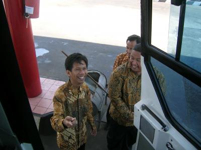 Mas Agung at Gas Station