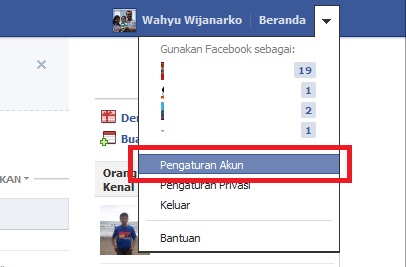 Setting Facebook